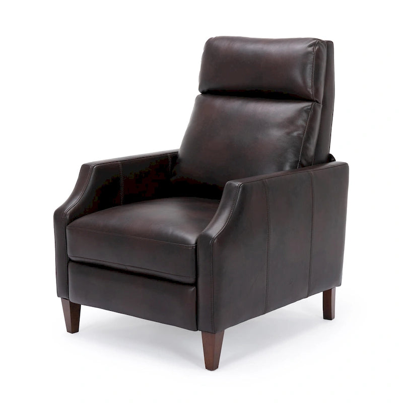 Fauteuil inclinable Brooklyn en similicuir à dossier poussoir de Greyson Living
