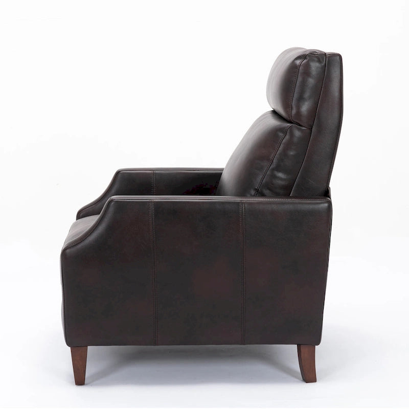 Fauteuil inclinable Brooklyn en similicuir à dossier poussoir de Greyson Living