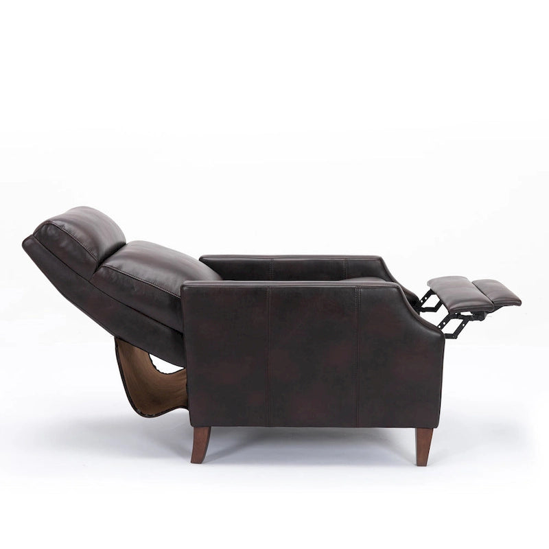 Fauteuil inclinable Brooklyn en similicuir à dossier poussoir de Greyson Living