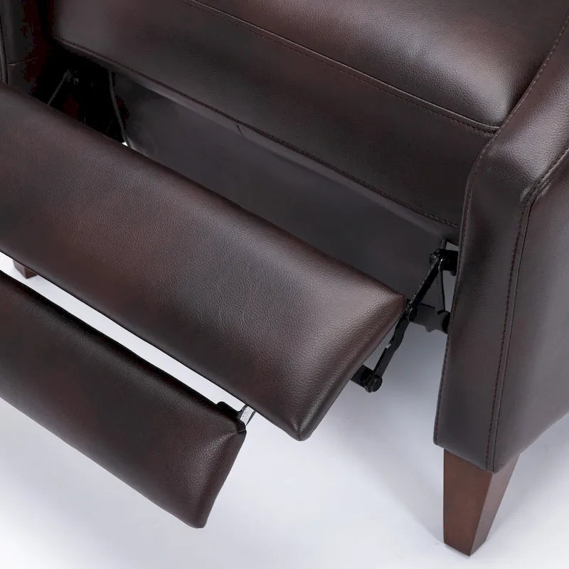 Fauteuil inclinable Brooklyn en similicuir à dossier poussoir de Greyson Living