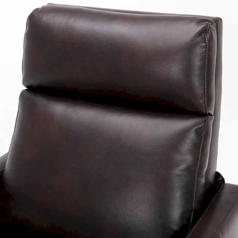Fauteuil inclinable Brooklyn en similicuir à dossier poussoir de Greyson Living