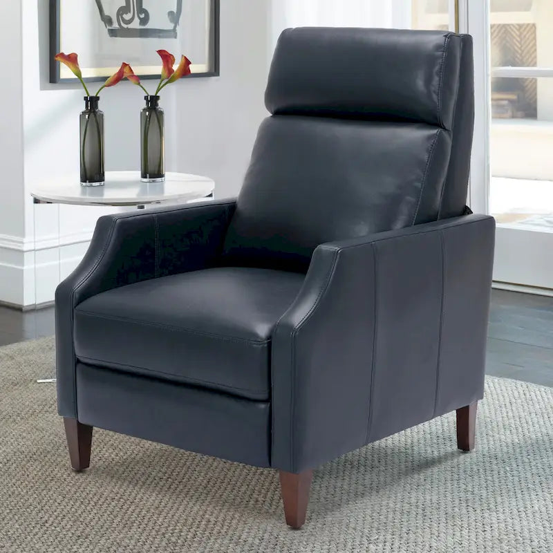 Fauteuil inclinable Brooklyn en similicuir à dossier poussoir de Greyson Living