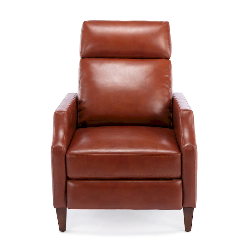 Fauteuil inclinable Brooklyn en similicuir à dossier poussoir de Greyson Living