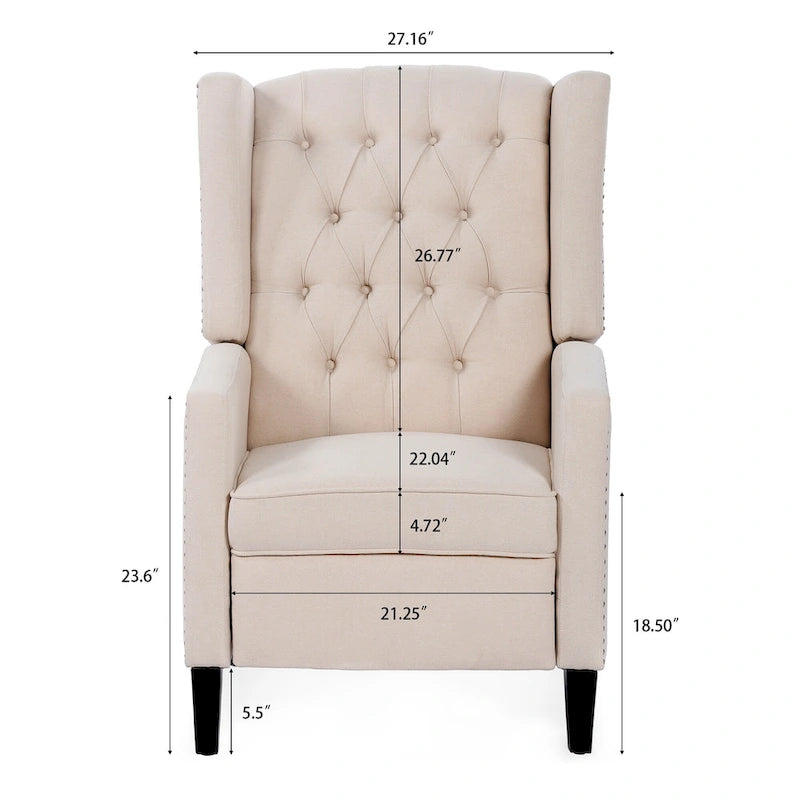 Fauteuil inclinable manuel de 27 po de largeur