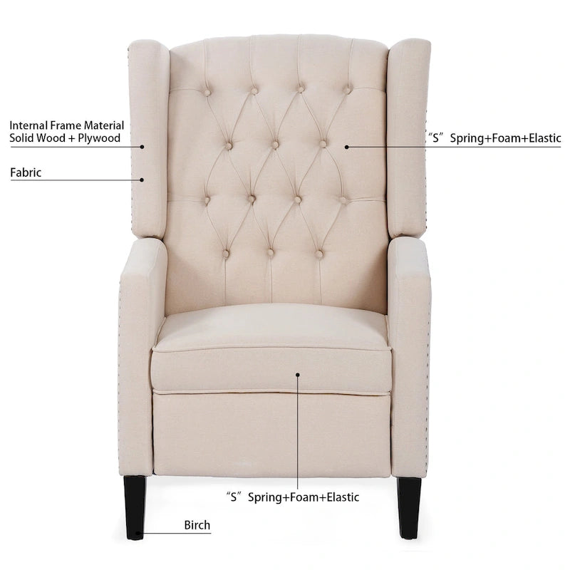 Fauteuil inclinable manuel de 27 po de largeur