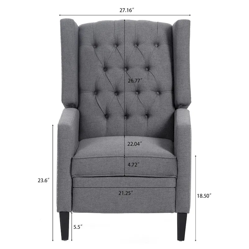 Fauteuil inclinable manuel de 27 po de largeur