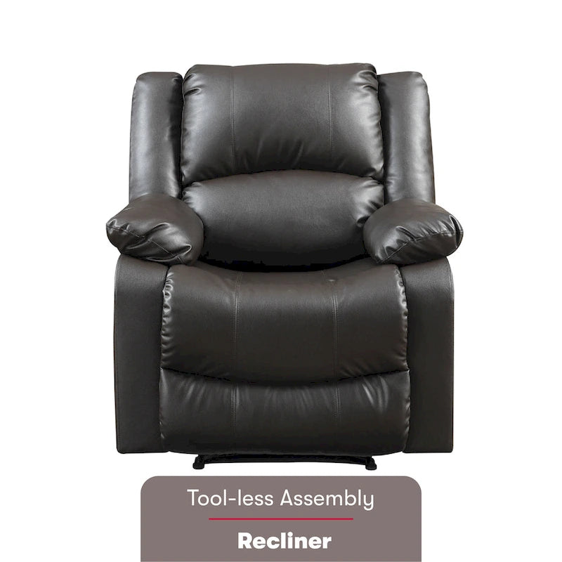 Relax A Lounger Porter Fauteuil Inclinable Manuel en Similicuir par iLounge