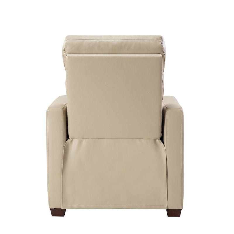 Alina Causeuse inclinable électrique en cuir véritable de 31,50 po de largeur avec port USB, ensemble de 2