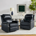 Fauteuil inclinable pivotant motorisé Renato en cuir véritable avec clous et base en métal, lot de 2, par HULALA HOME