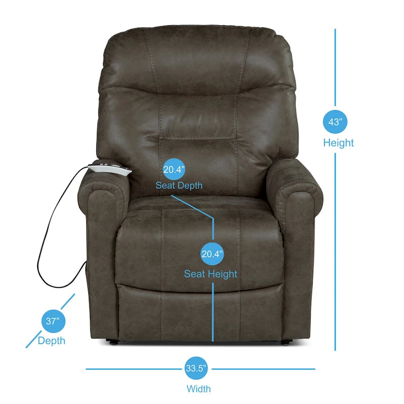 Fauteuil releveur Osceola avec fonction chauffante et massante