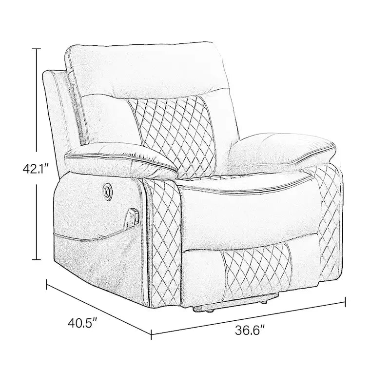 Fauteuil releveur électrique de massage chauffant en cuir moderne pour personnes âgées