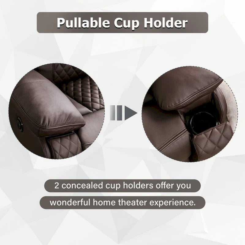 Fauteuil releveur électrique de massage chauffant en cuir moderne pour personnes âgées