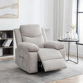 Fauteuil inclinable électrique en velours avec fonction massage réglable et système de chauffage