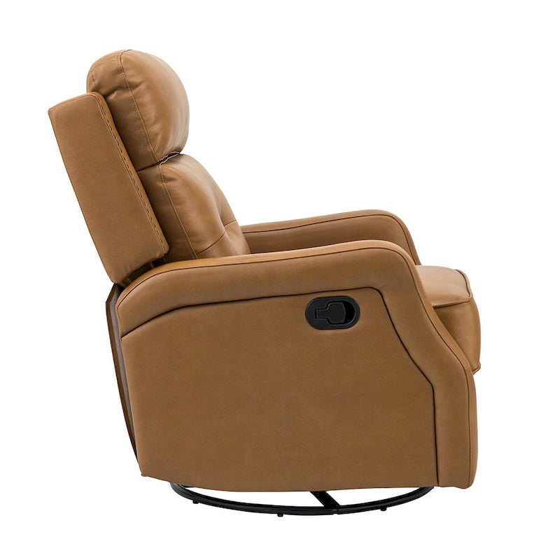 Ensemble de 2 fauteuils inclinables Beatriz pour salon avec base en métal