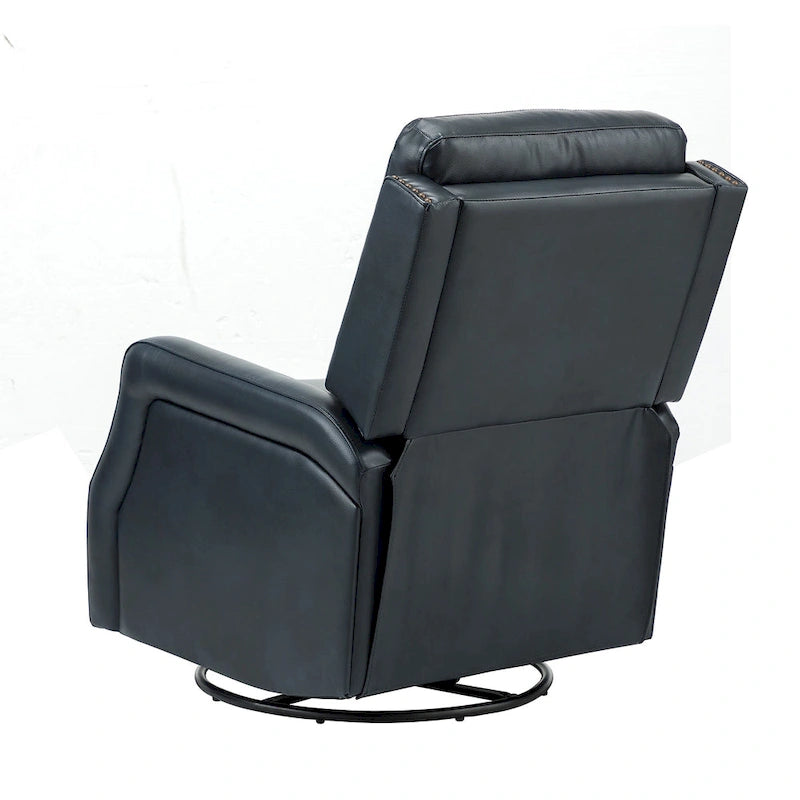 Ensemble de 2 fauteuils inclinables Beatriz pour salon avec base en métal