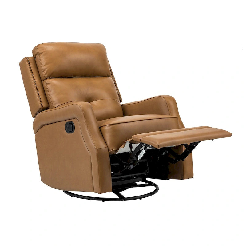 Ensemble de 2 fauteuils inclinables Beatriz pour salon avec base en métal
