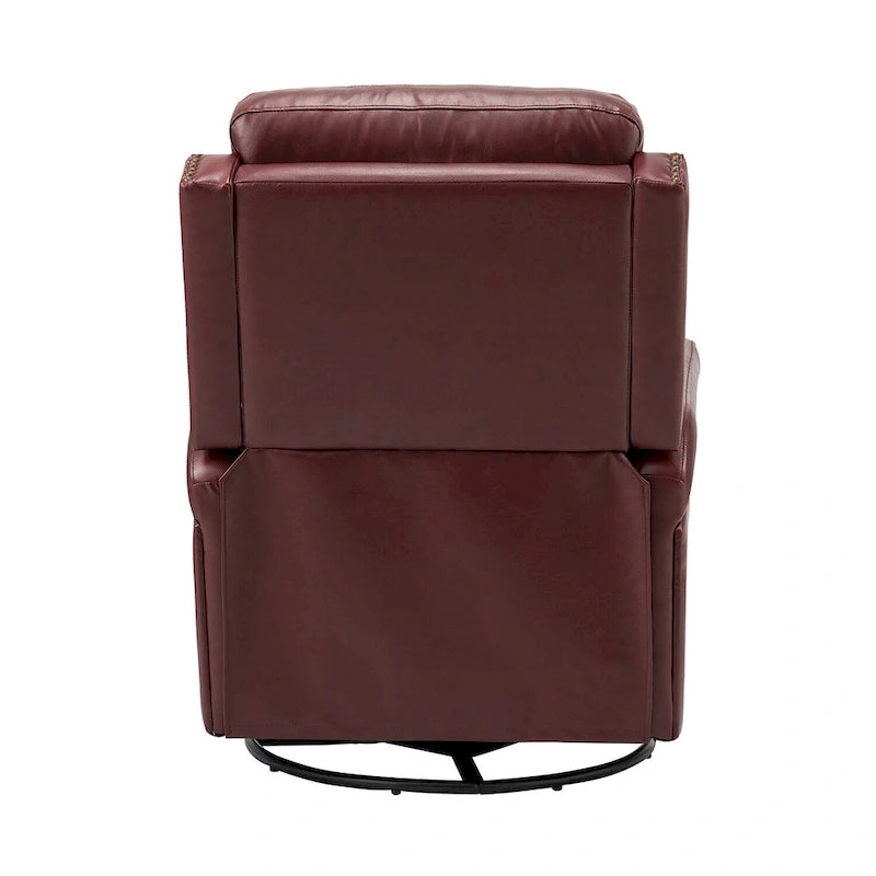 Ensemble de 2 fauteuils inclinables Beatriz pour salon avec base en métal