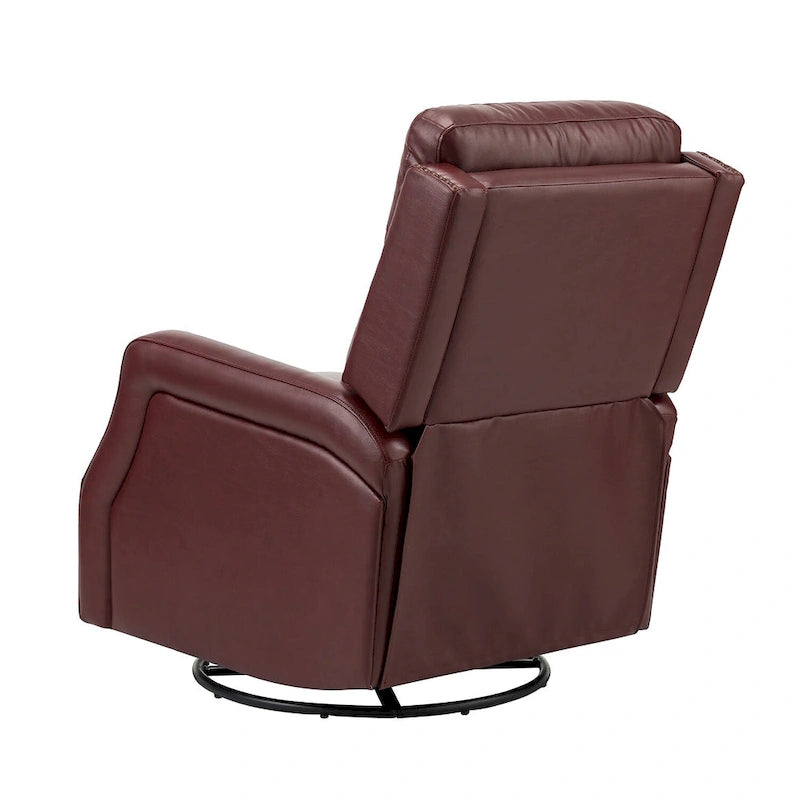Ensemble de 2 fauteuils inclinables Beatriz pour salon avec base en métal