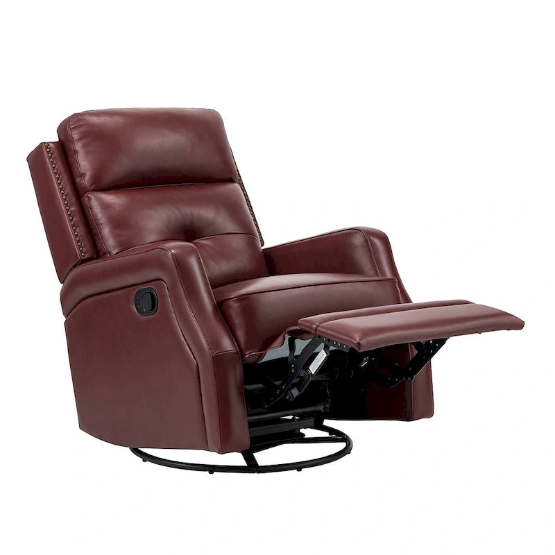Ensemble de 2 fauteuils inclinables Beatriz pour salon avec base en métal