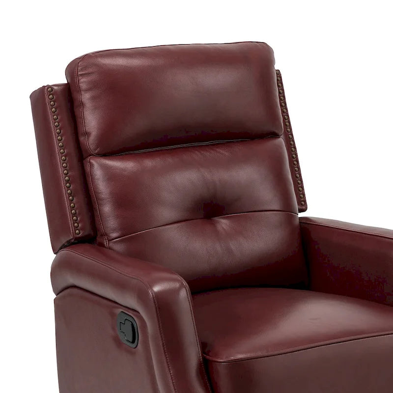 Ensemble de 2 fauteuils inclinables Beatriz pour salon avec base en métal