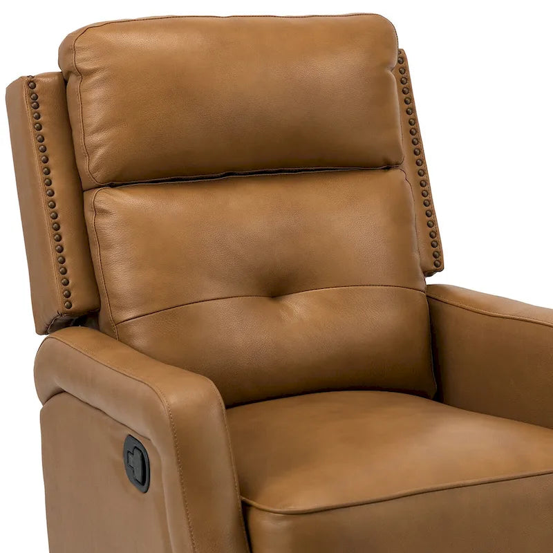 Ensemble de 2 fauteuils inclinables Beatriz pour salon avec base en métal