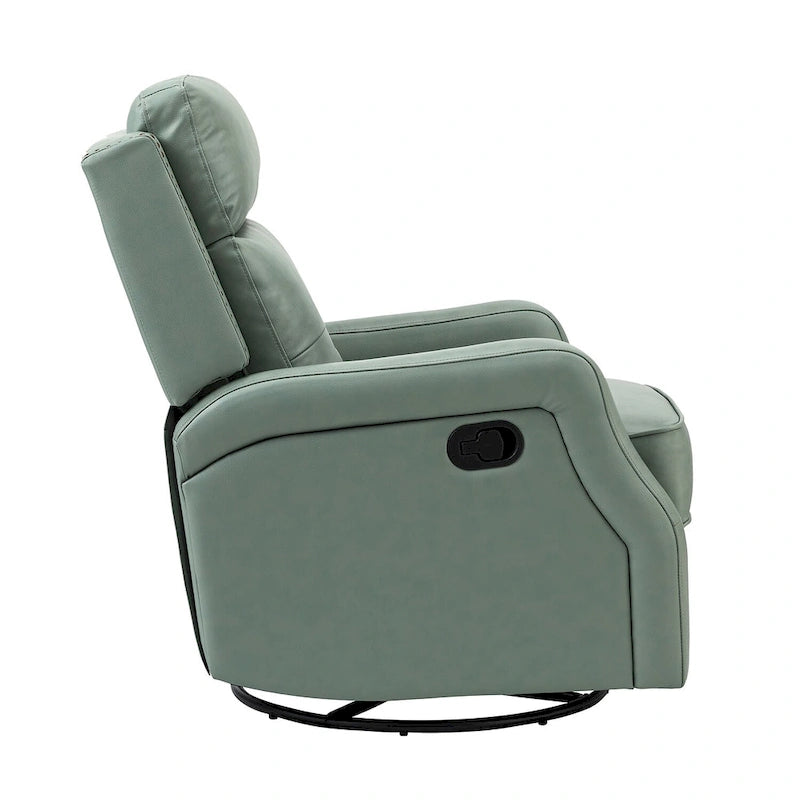 Ensemble de 2 fauteuils inclinables Beatriz pour salon avec base en métal