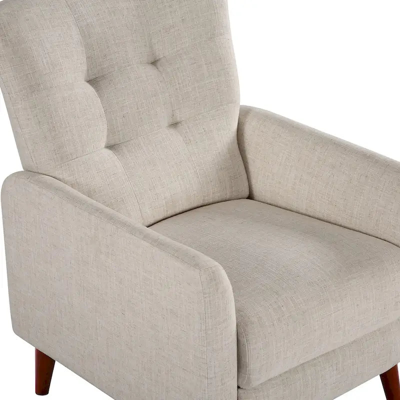 Fauteuil inclinable manuel Aurora Comfy avec base en bois