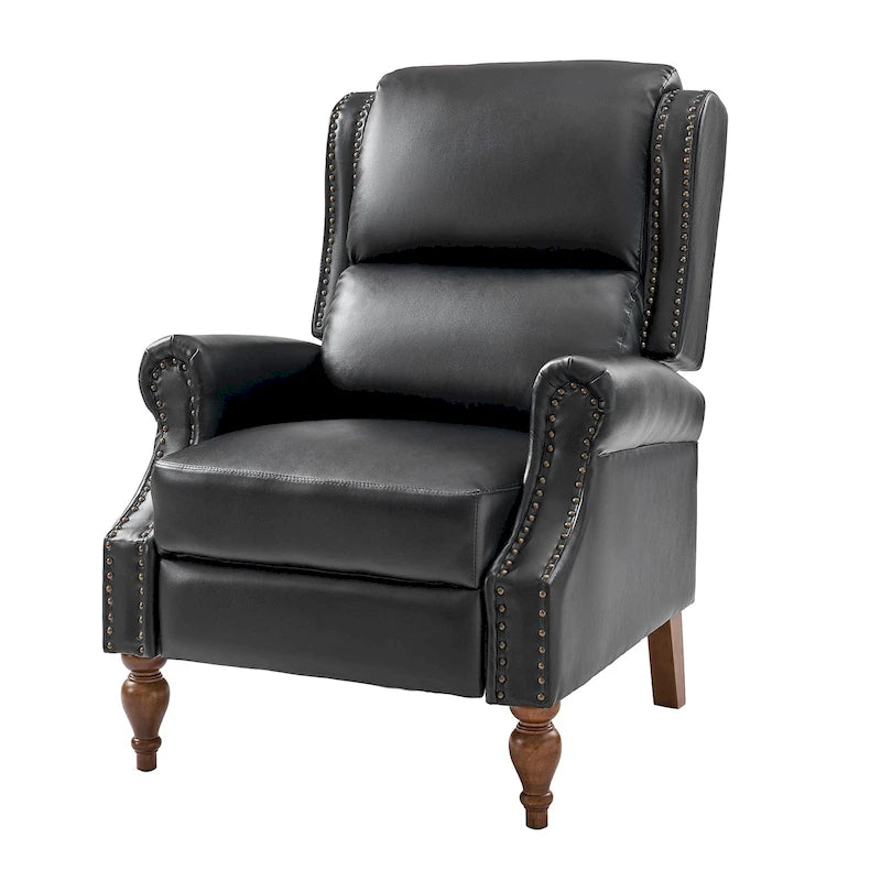 Fauteuil inclinable manuel en similicuir végétalien Terri par HULALA HOME