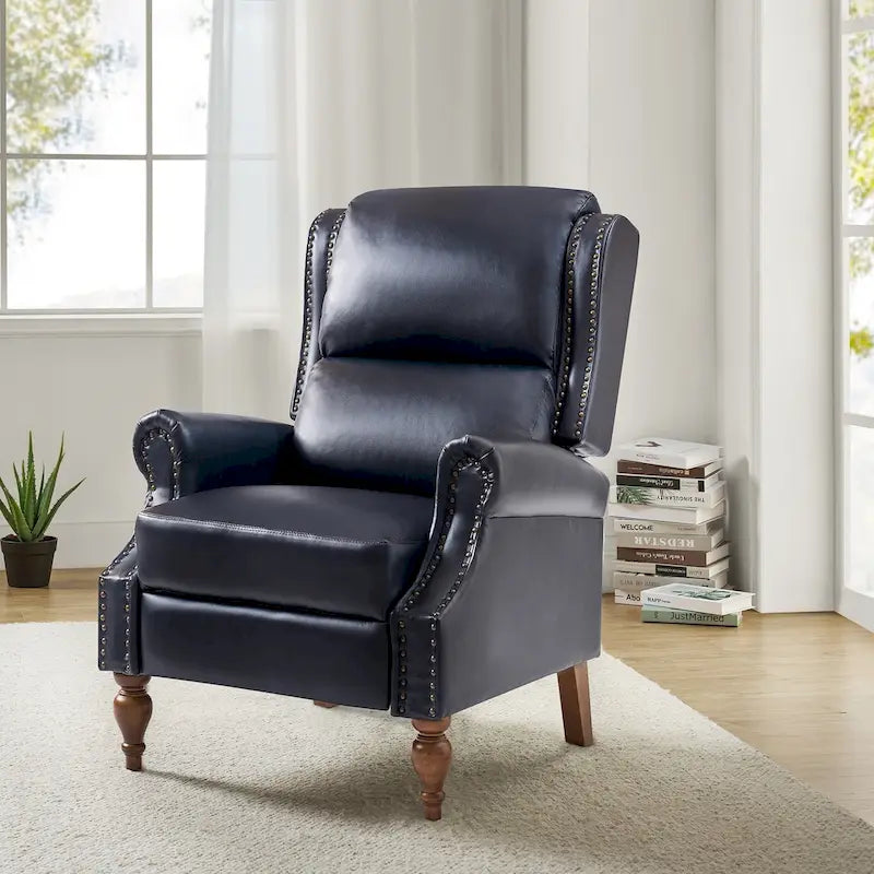 Fauteuil inclinable manuel en similicuir végétalien Terri par HULALA HOME
