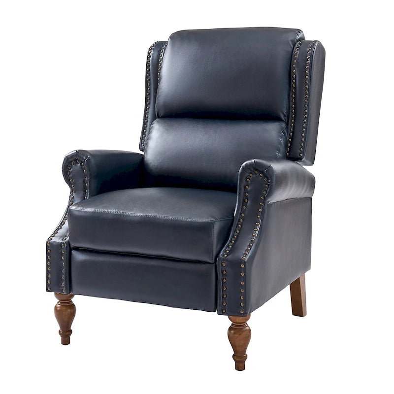 Fauteuil inclinable manuel en similicuir végétalien Terri par HULALA HOME