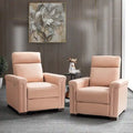 Fauteuil inclinable électrique Alicia de 34,65 po de large en cuir véritable au style classique contemporain avec port USB (ensemble de 2)