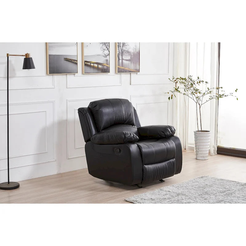 Fauteuil inclinable manuel une place Betsy Furniture en cuir reconstitué 8018