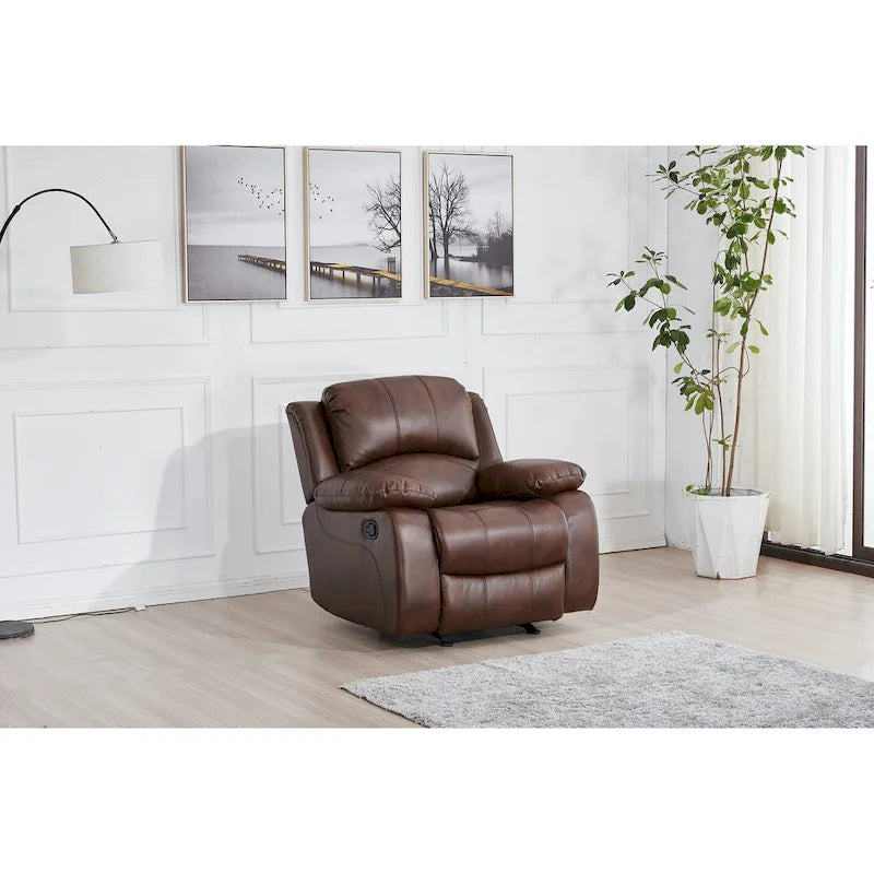 Fauteuil inclinable manuel une place Betsy Furniture en cuir reconstitué 8018
