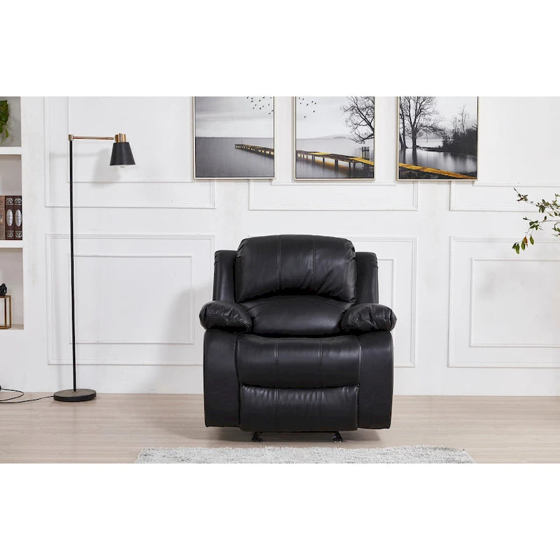 Fauteuil inclinable manuel une place Betsy Furniture en cuir reconstitué 8018