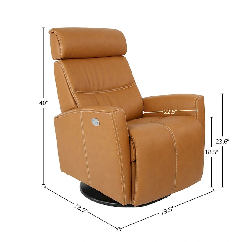 Fjords Milan Cuir Fauteuil Inclinable Pivotant