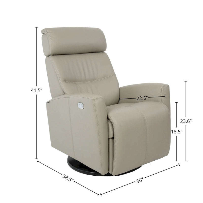 Fjords Milan Cuir Fauteuil Inclinable Pivotant