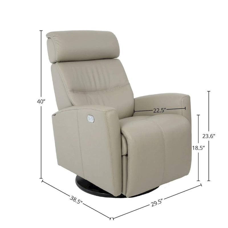 Fjords Milan Cuir Fauteuil Inclinable Pivotant
