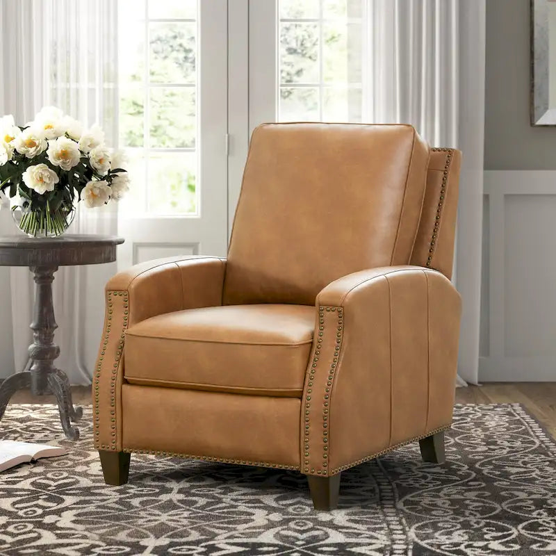 Fauteuil inclinable à dossier basculant en similicuir Julian par Greyson Living