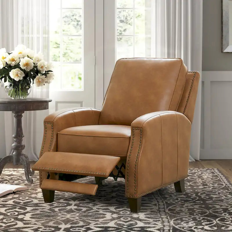 Fauteuil inclinable à dossier basculant en similicuir Julian par Greyson Living
