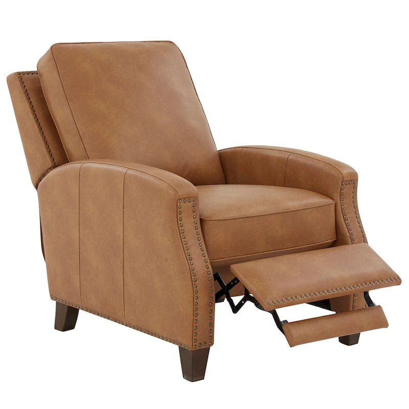 Fauteuil inclinable à dossier basculant en similicuir Julian par Greyson Living