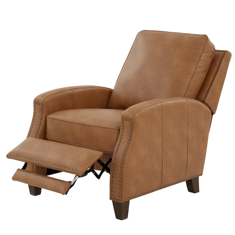 Fauteuil inclinable à dossier basculant en similicuir Julian par Greyson Living