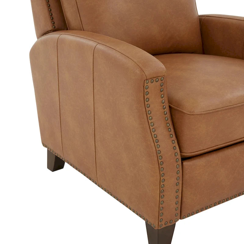 Fauteuil inclinable à dossier basculant en similicuir Julian par Greyson Living