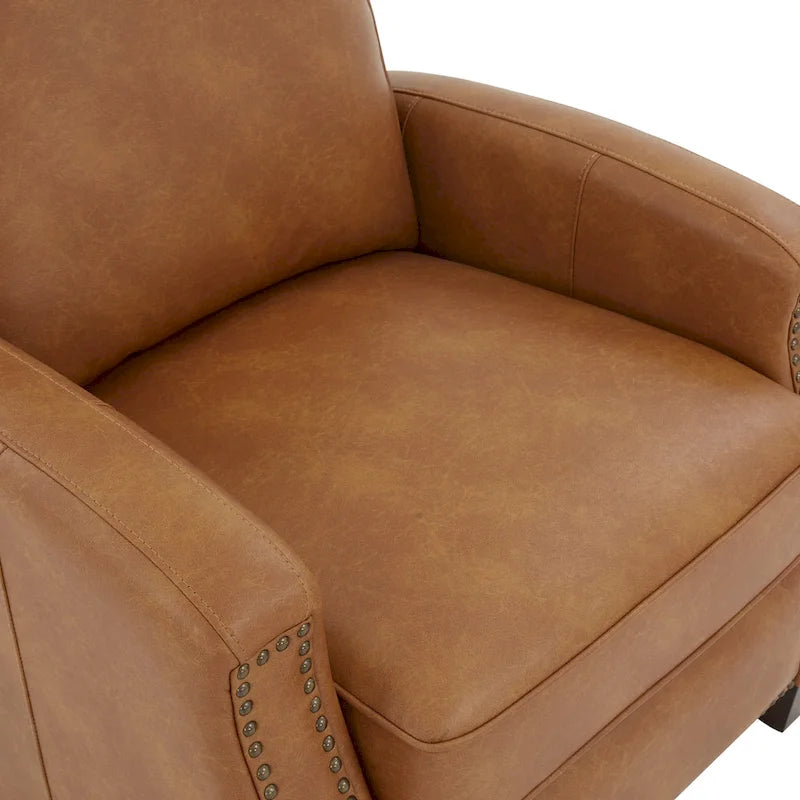 Fauteuil inclinable à dossier basculant en similicuir Julian par Greyson Living