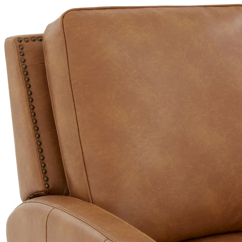 Fauteuil inclinable à dossier basculant en similicuir Julian par Greyson Living
