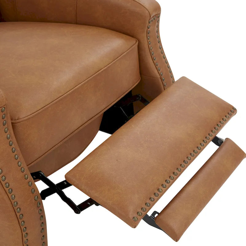 Fauteuil inclinable à dossier basculant en similicuir Julian par Greyson Living