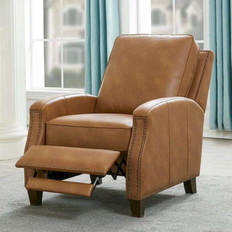 Fauteuil inclinable à dossier basculant en similicuir Julian par Greyson Living