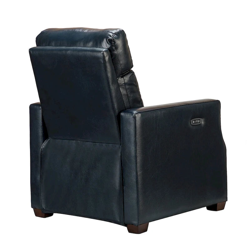 Fauteuil inclinable électrique Alina de 31,50 po de large en cuir véritable avec port USB