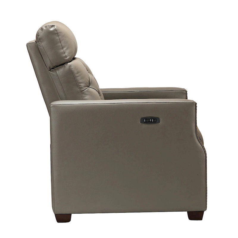 Fauteuil inclinable électrique Alina de 31,50 po de large en cuir véritable avec port USB