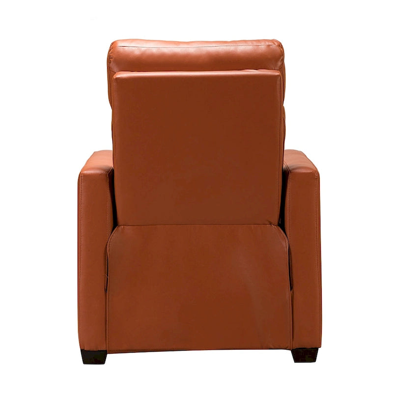 Fauteuil inclinable électrique Alina de 31,50 po de large en cuir véritable avec port USB