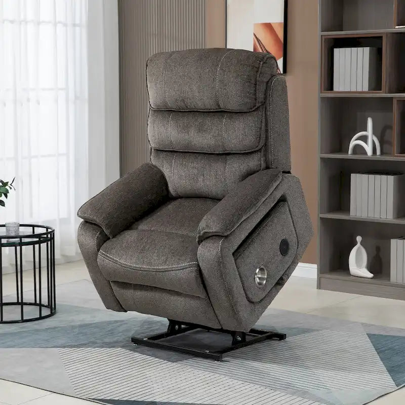 Fauteuil inclinable surdimensionné haut de gamme avec chargement sans fil, massage et chauffage